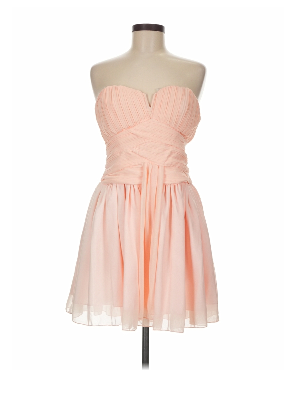 Cinderella Pink Strapless Cocktail Dress